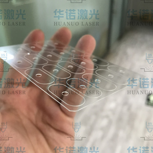 CCD光学玻璃盘激光打孔 异形孔加工 玻璃表面飞秒刻槽 微流道定制