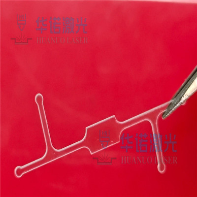 C向蓝宝石基片激光打孔微孔异形孔加工耐高温玻璃基片微结构加工